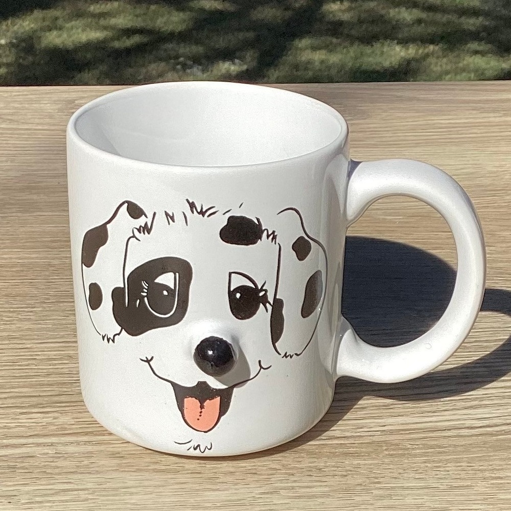Mount Clemens Pottery Dog Face Mug Retro‎ Novelty Ceramic Coffee Cup